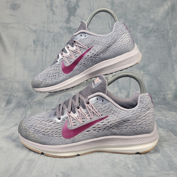 Nike Zoom Winflo 5 Gray/Pink Running Sneakers Women's Size BV6136-001 - Picture 4 of 9